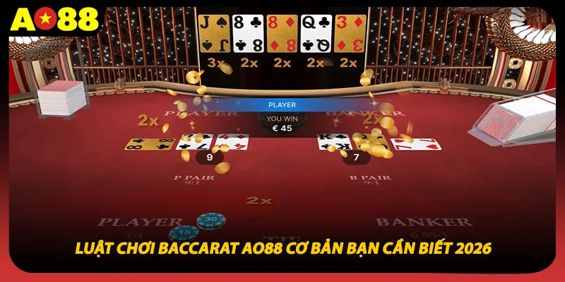 Luật chơi Baccarat AO88 cơ bản bạn cần biết 2026